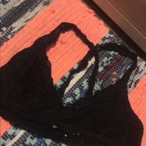 black bralette
